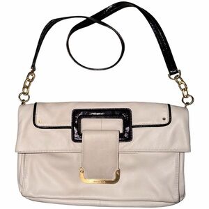 Rachel Zoe Leather Foldover Style Shoulder Bag